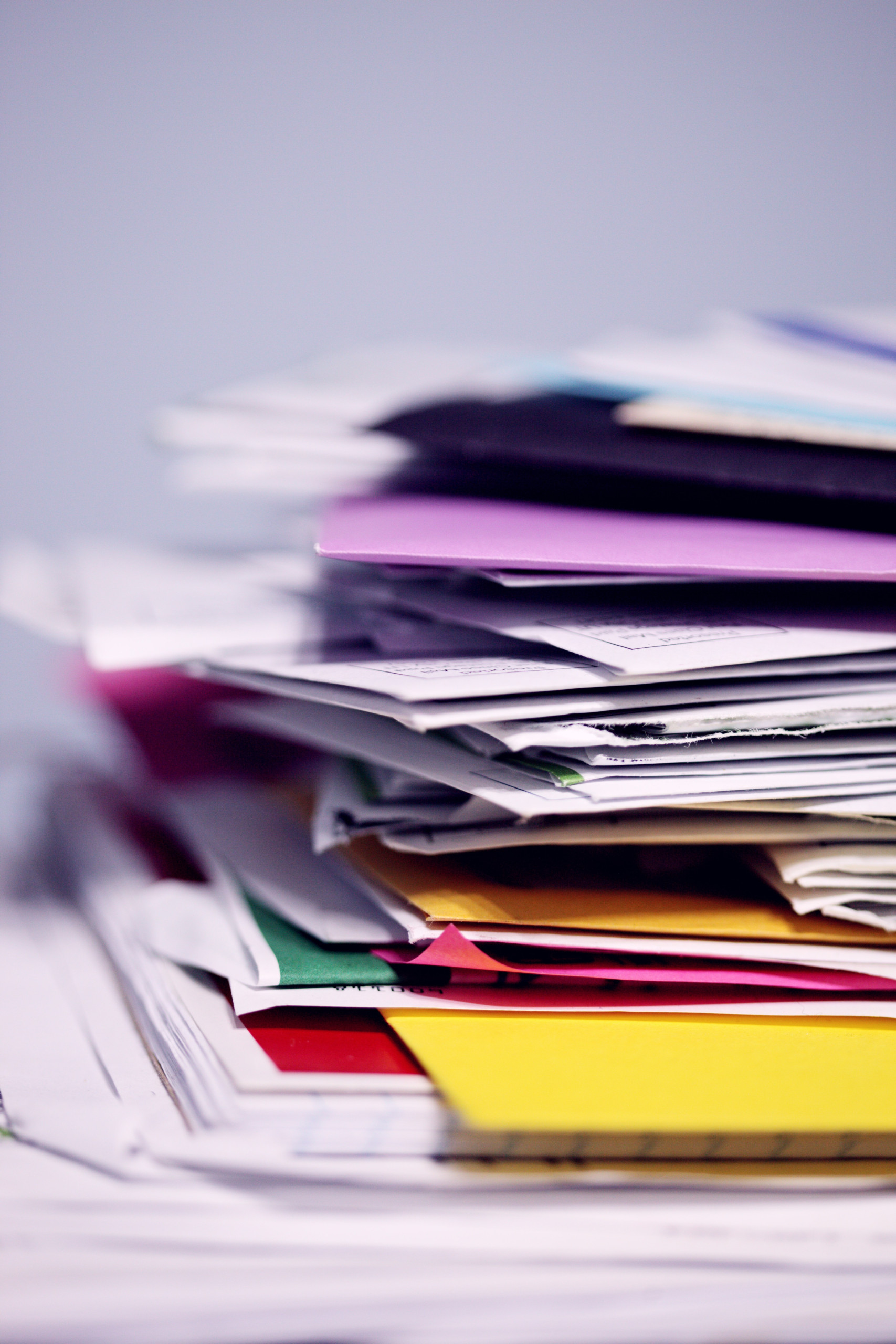 Picture of a pile of documents